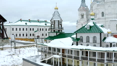 snowy russian monastery model