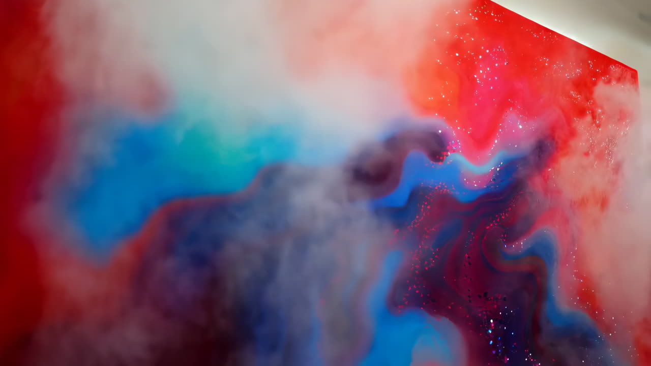 Pintura abstractamente colorida