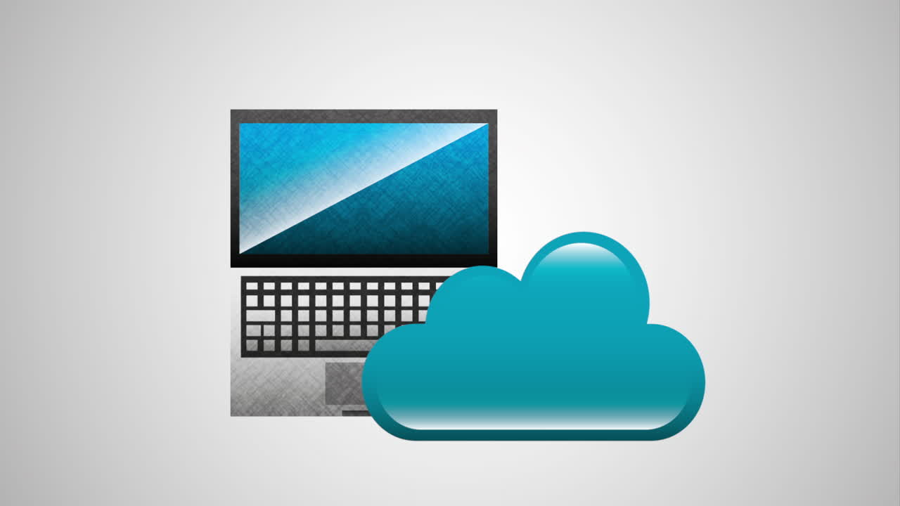 social media marketing with laptop