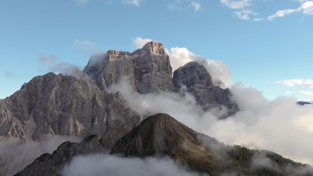 4K Cinematic Aerial Footage at Col de la Puina - Dolomites - Italy_05