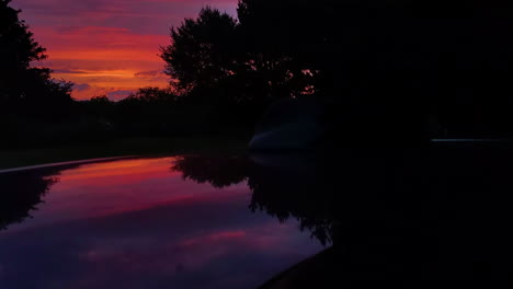 Incredible-Sunset-Timelapse-with-Cloudscape-Reflections-on-Car-Roof