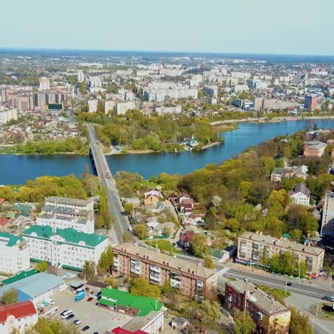 city bird eye view