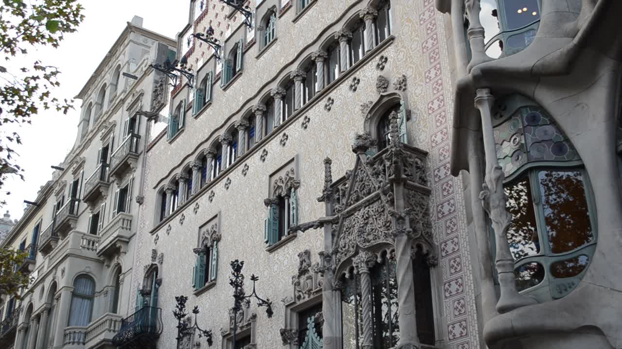 La facciata di Casa Batlló. Barcellona, Spagna