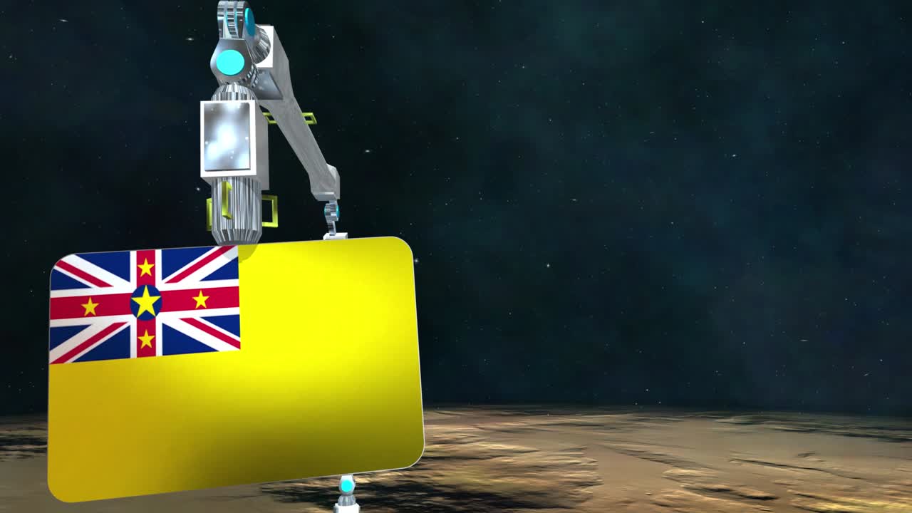 이 행성에서 발굴된 니우에 발판.