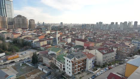 aerial view of a densely populated city in turkey