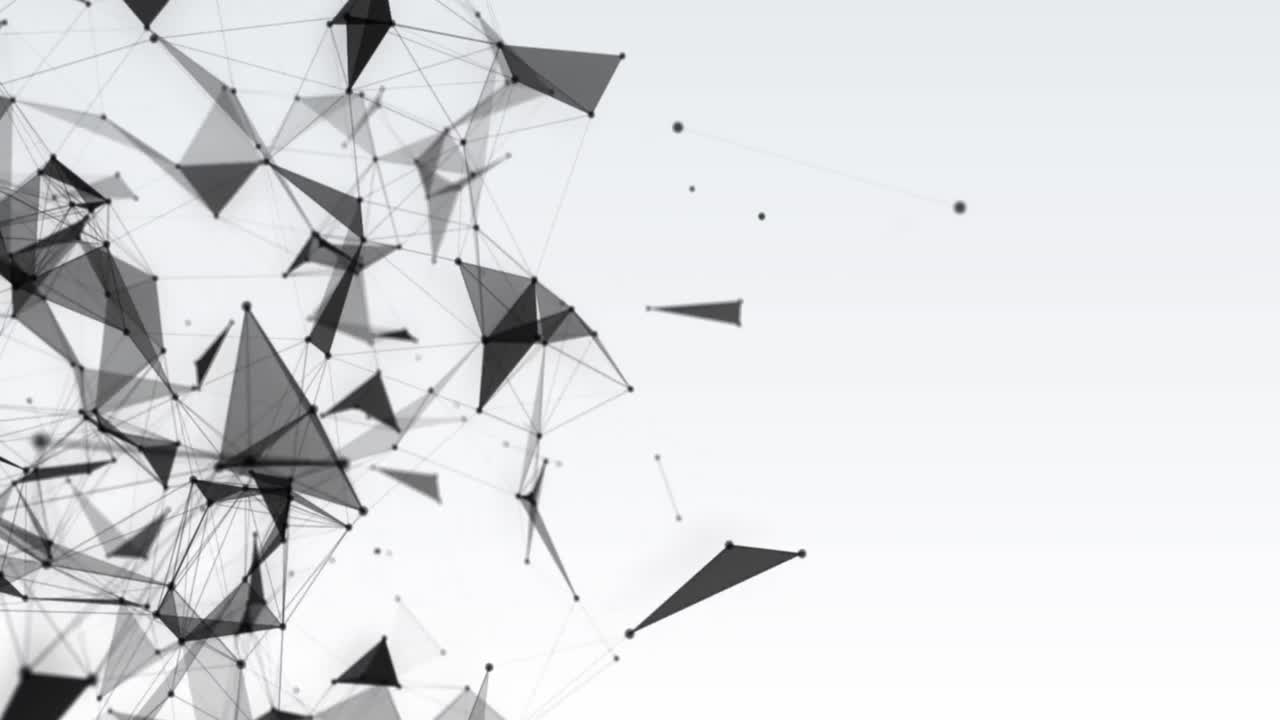 세부적인 플렉서스 구조의 애니메이션 4k