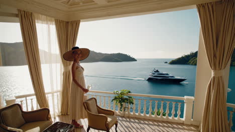 luxury yacht celebration with champagne toasts and ocean views