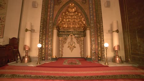 interior of world's most beautiful giant historic great mosque