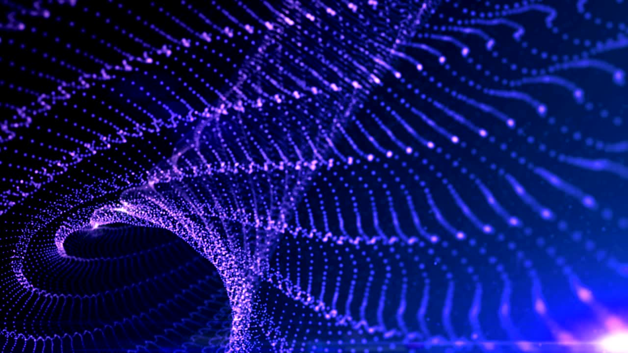 4k Abstract motion background shining lights, energy seamless loop