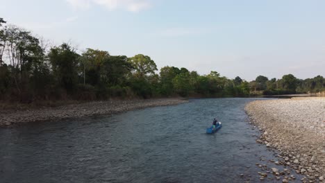 rowing against the river current