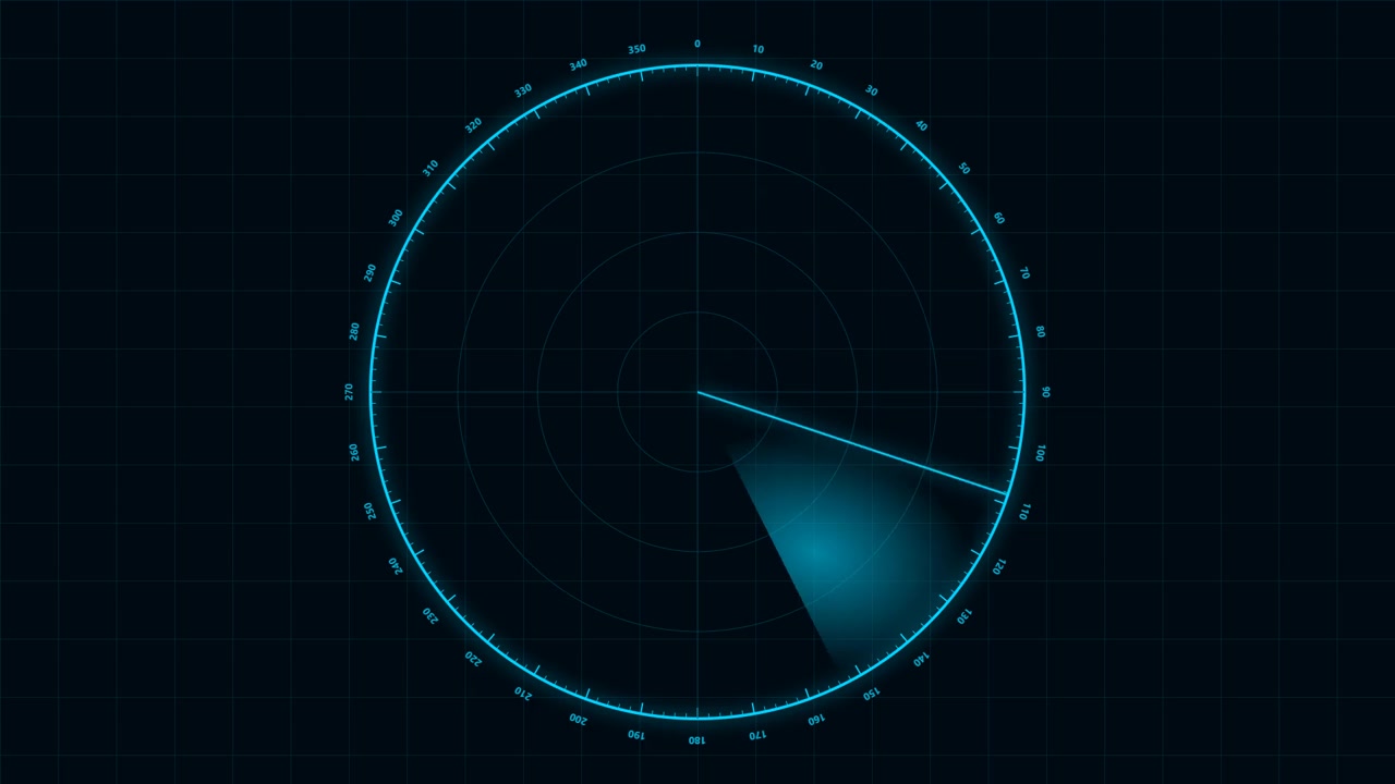 Schermo Radar Digitale in Scansione per Obiettivi