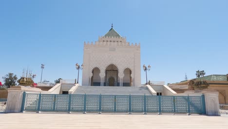 mausoleo de mahoma en vista del frente, rabat