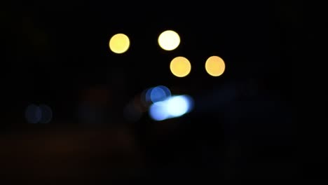 luces bokeh en la ciudad fondo de noche, fondos abstractos, fondo bokeh