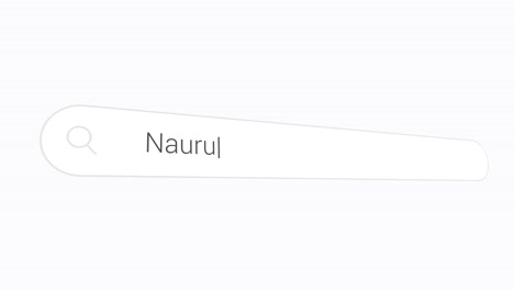 typing nauru in the search engine - country in oceania