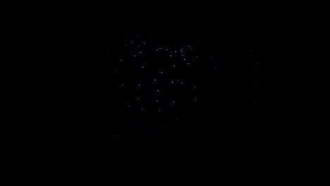 drone light show displaying a blue heart figure on the night sky, illuminated new tech highlight