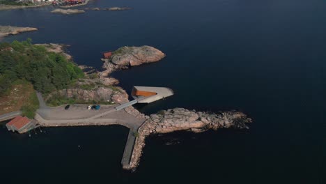Aerial-wide-view-of-MICHELIN-Guide-Restaurant-UNDER-in-south-of-Norway