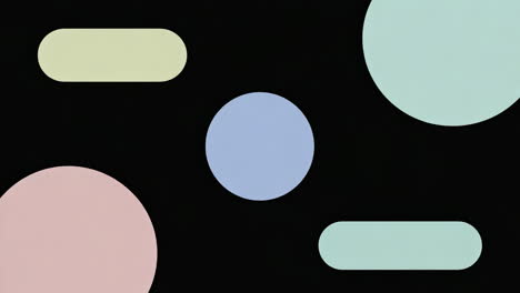 abstract geometric shapes on black background
