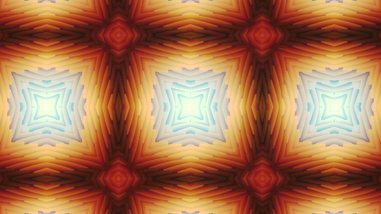 kaleidoscopio en movimiento. gráficos en movimiento de 4k