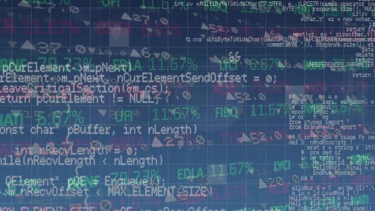 Animation of statistics and data processing over grid
