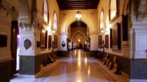 historical arabian museum corridor