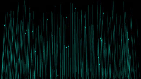 green particles lines