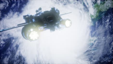 Transbordador espacial despegando en una misión