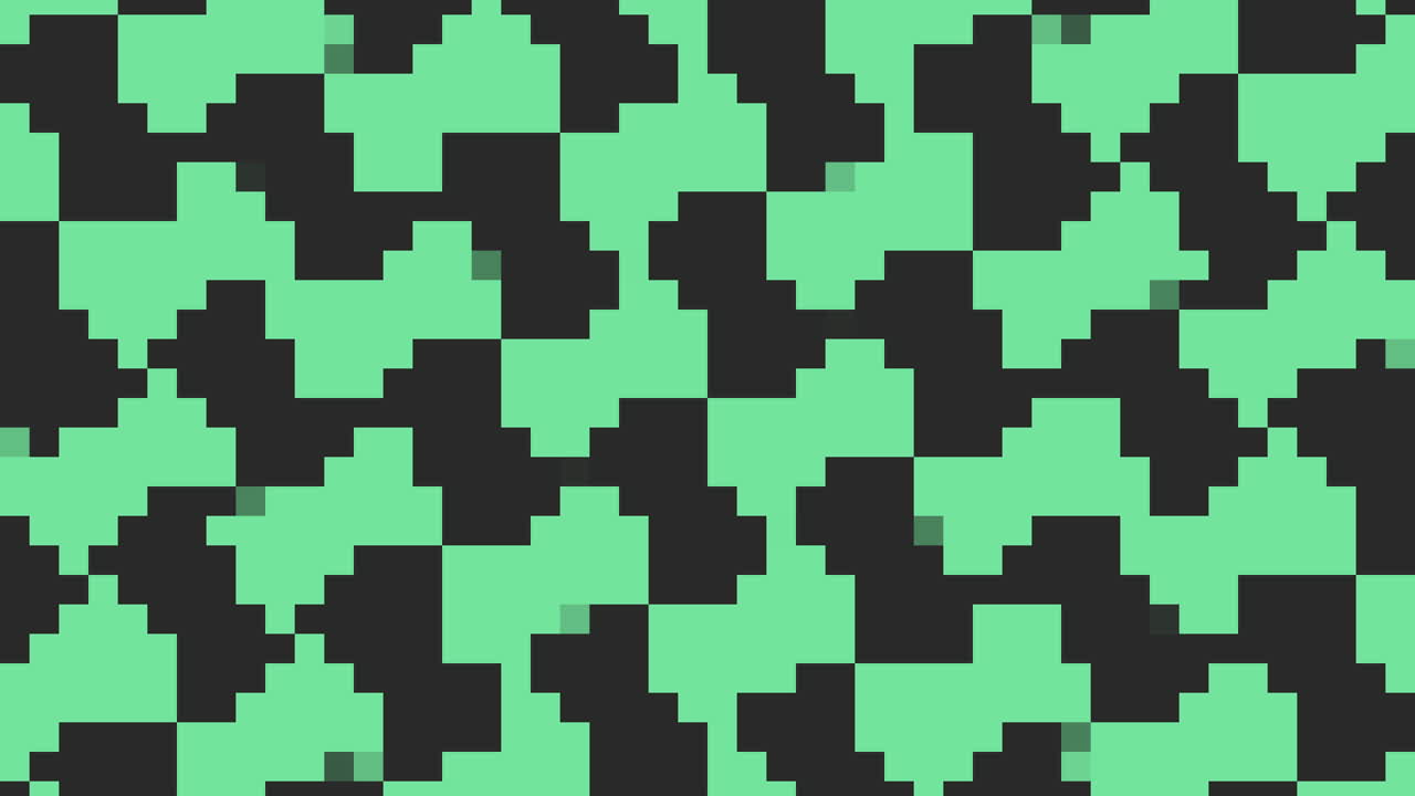 Gradient green pixels pattern
