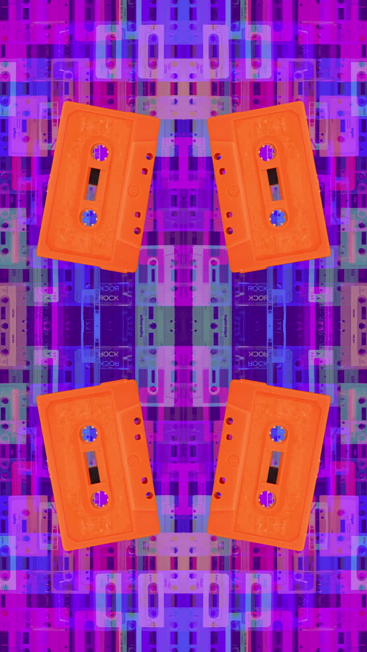 cinta de cassette en vertical