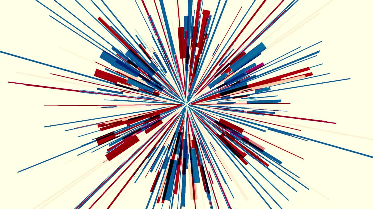 Abstract Geometric Pattern with Lines and Shapes