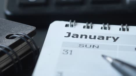 calendario y planificador de enero de 2024