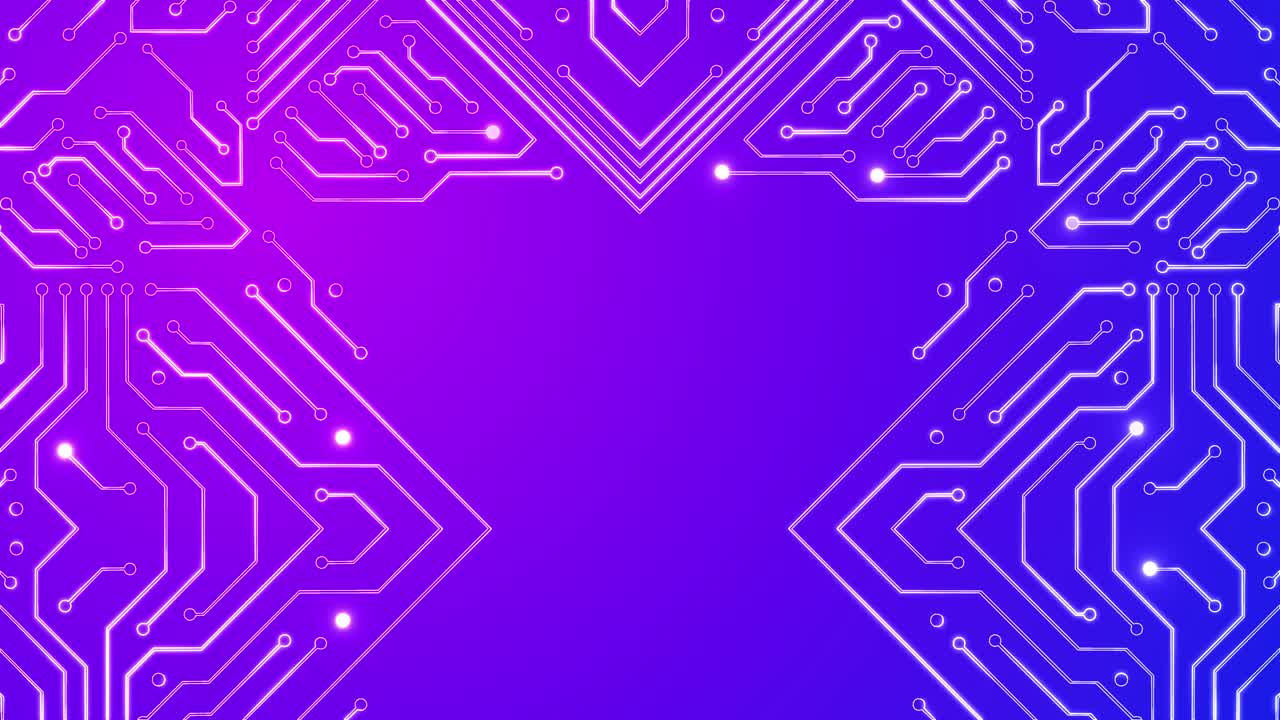 Glowing Circuit Board Background