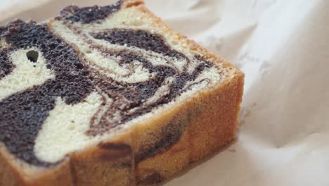 slice of marble cake