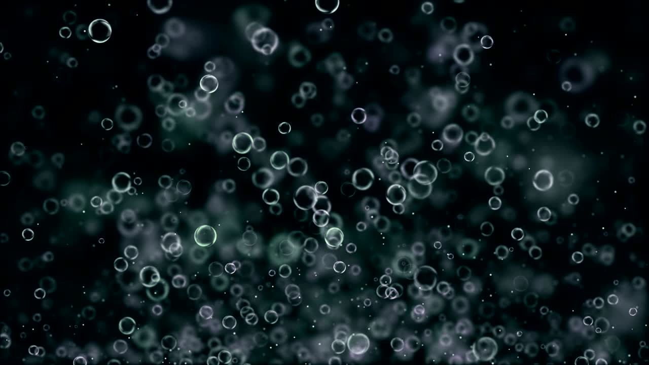 4k background Colored Bubbles (Loopable) - Stock video