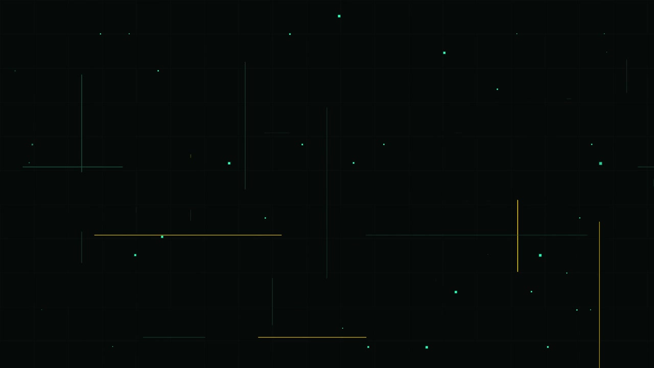 Abstract Digital Background with Moving Lines and Particles