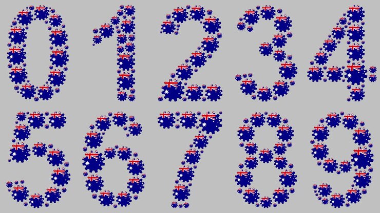 Australian numbers set