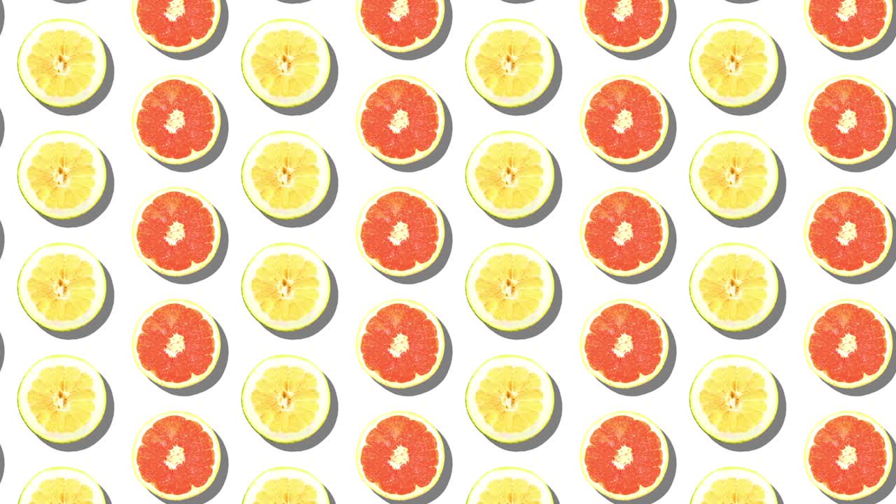 Orange and grapefruit loop animation.