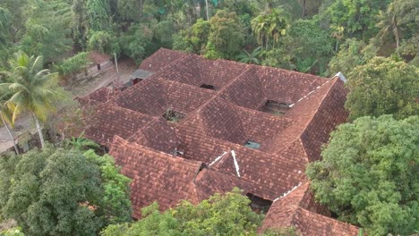 aerial shot of heritage buildings india