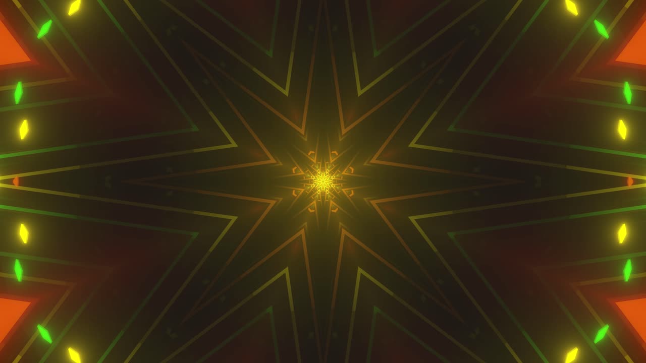 Abstract Kaleidoscope Lightshow