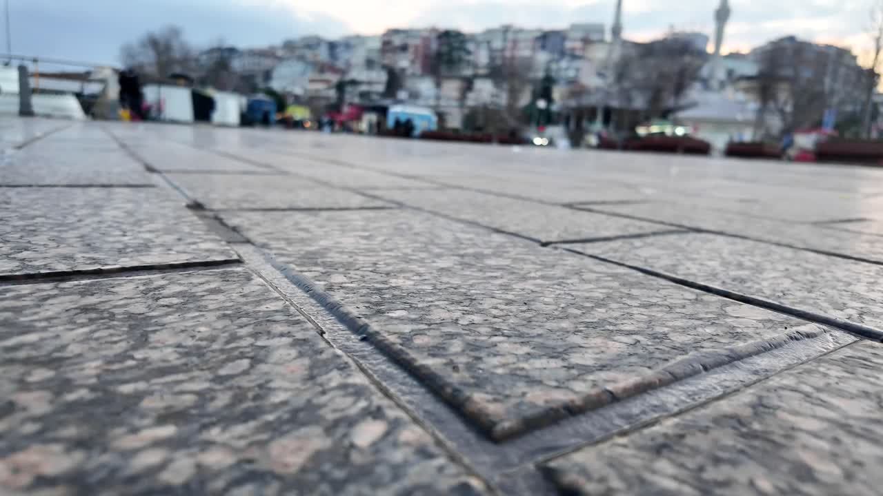 Cityscape with Paved Street