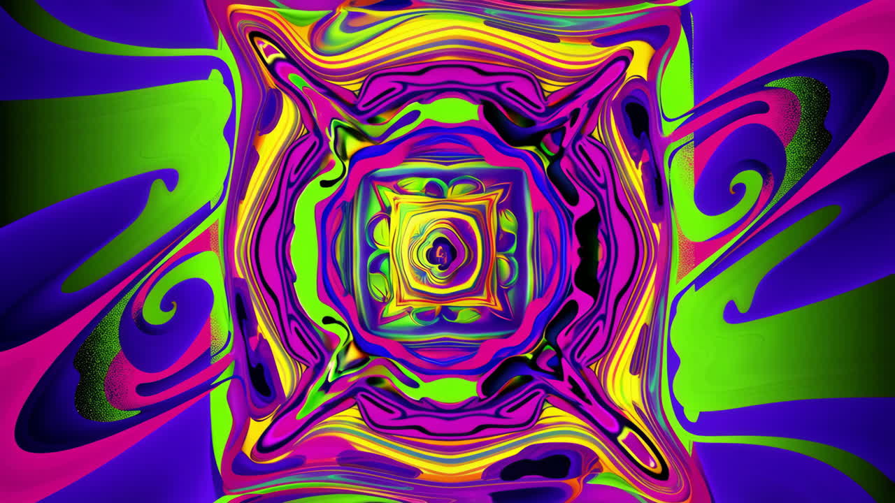 Abstract Psychedelic Kaleidoscope