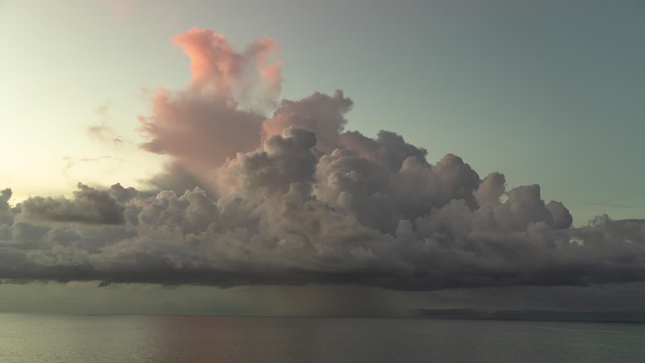 Dramatic Clouds over the Ocean at Sunrise/Sunset