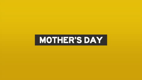 Muttertag-Auf-Schwarzem-Streifen-Und-Modischem-Gelbem-Farbverlauf