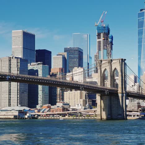 cityscape of manhattan and brooklyn bridge 1