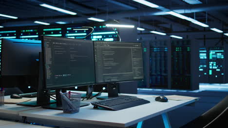 computadora en el centro de datos utilizada para la gestión del consumo de energía de las plataformas de infraestructura