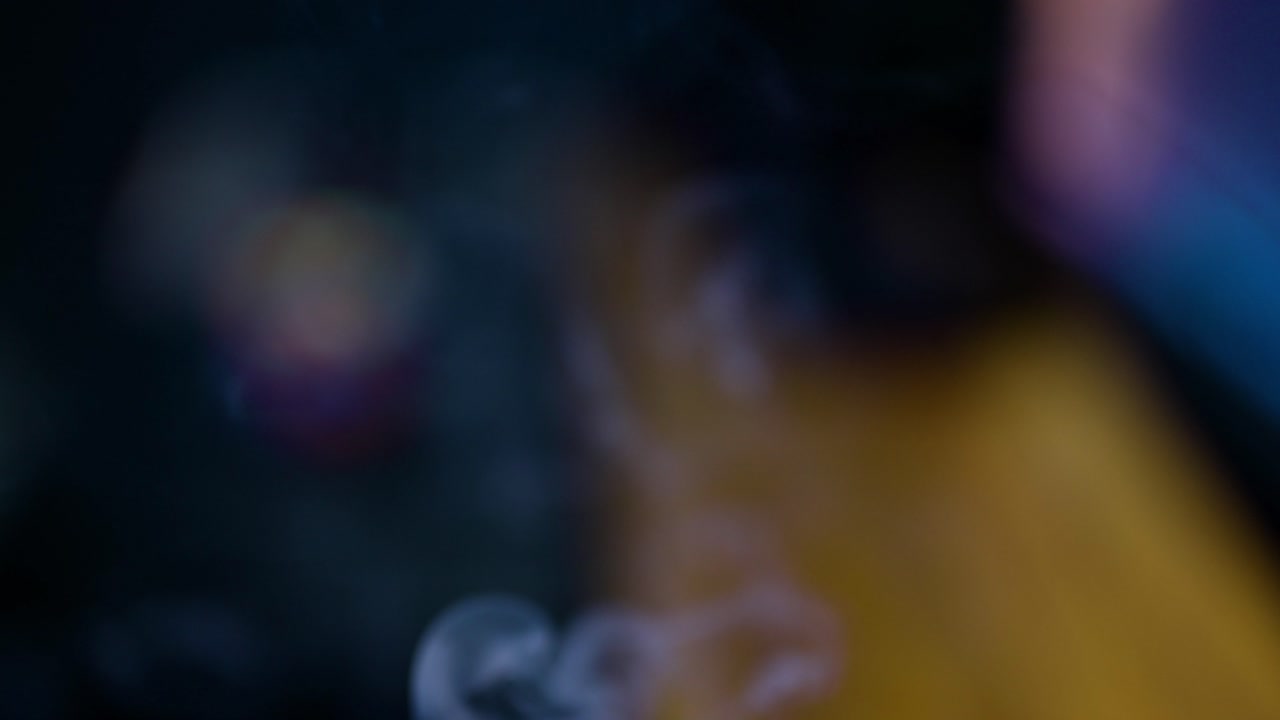 White Smoke from Burning Incense Stick Flowing in Air – Aromatic Fragrance, Meditation, and Spiritual Relaxation Concept