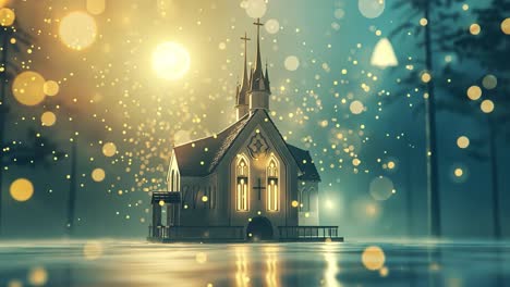 magical church illustration