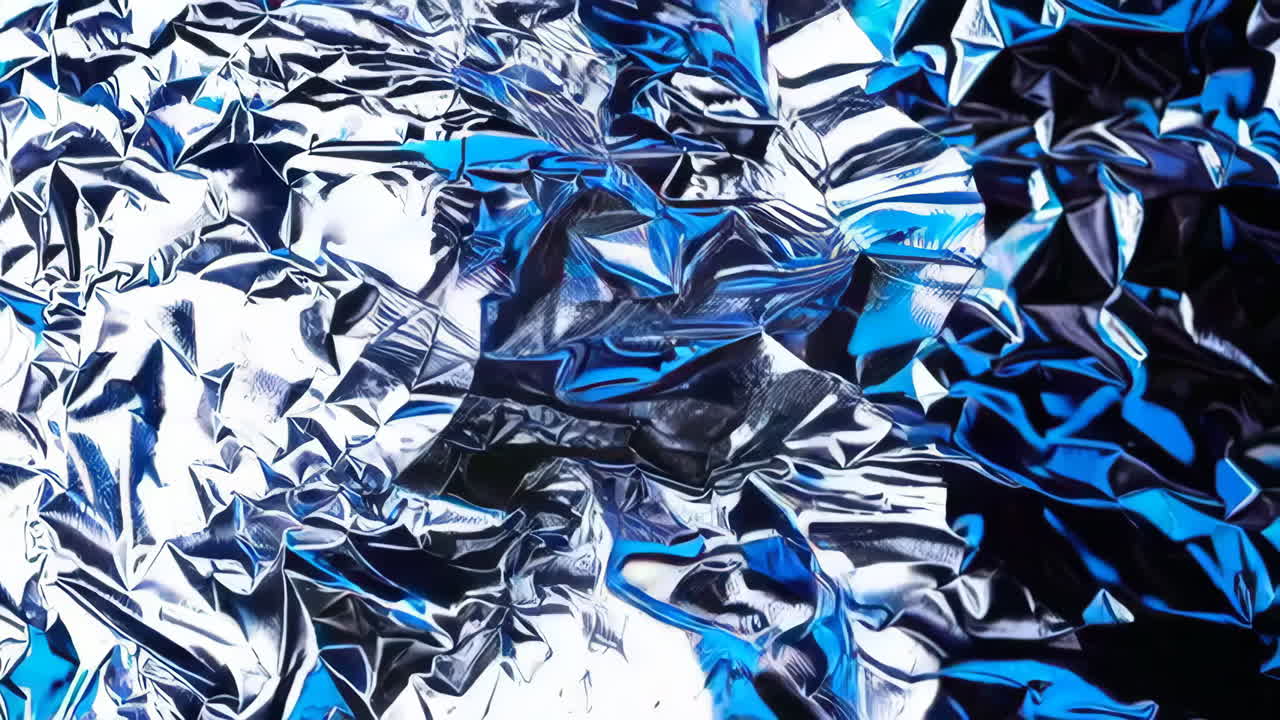 Crumpled Metallic Foil Texture