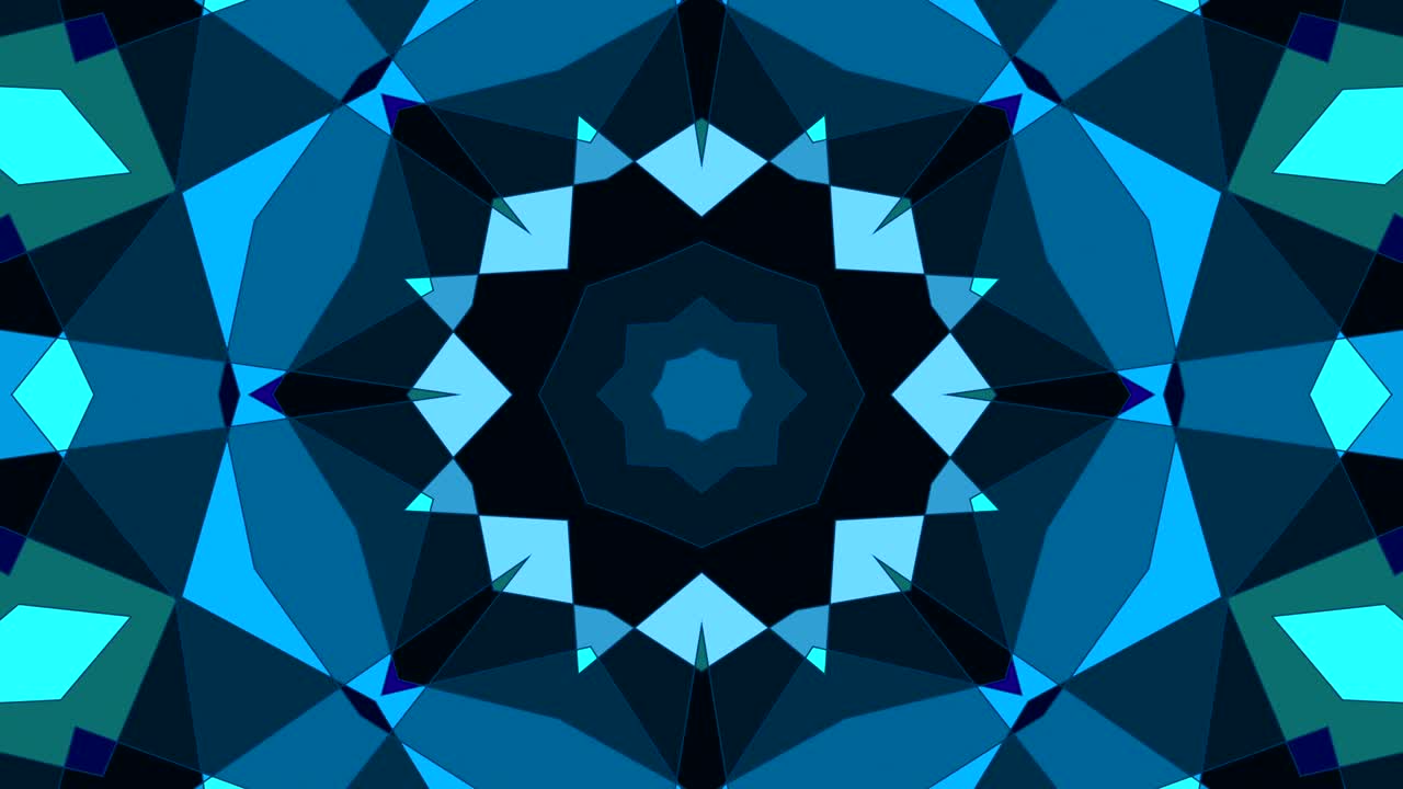 カレードスコップ 対称に回転する幾何学的形状の背景