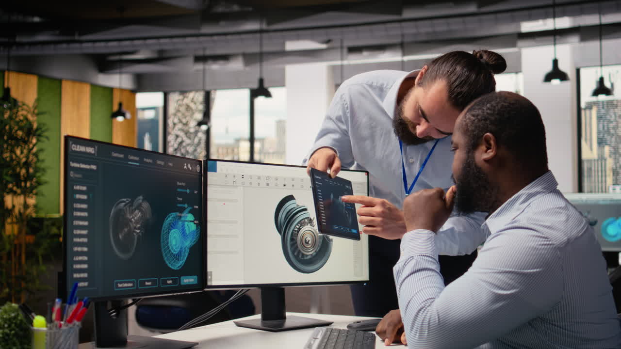 Manager And Renewable Technologies Scientist Upgrade Turbine