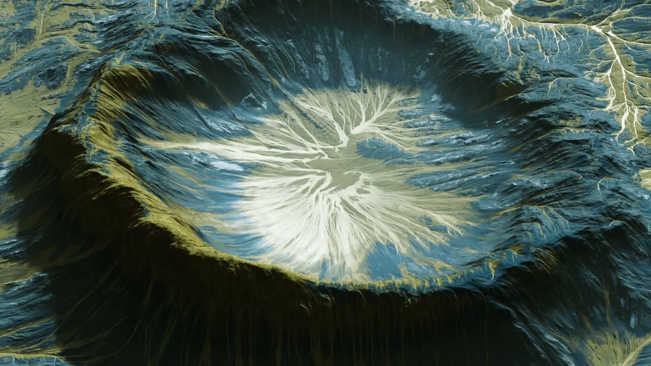 vista del paisaje del planeta alienígena